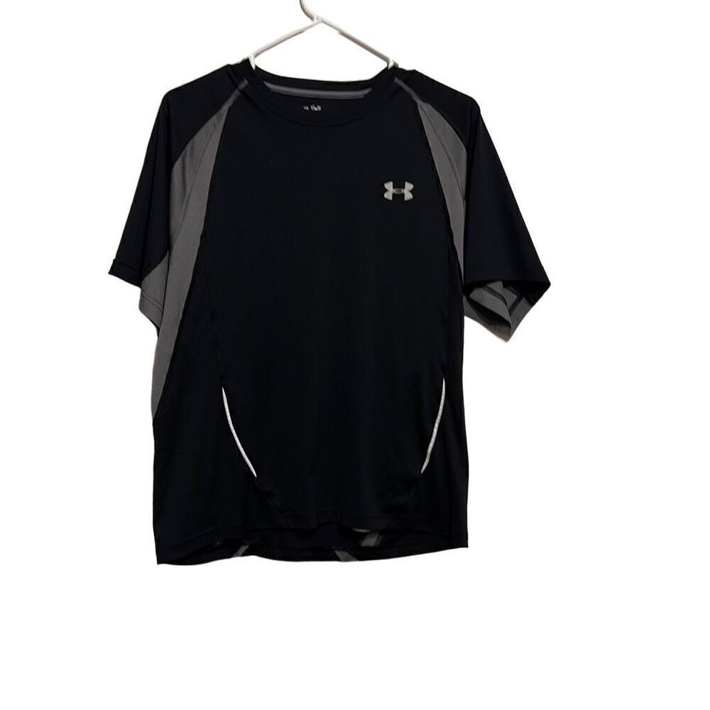 Under Armour Men's Black Short Sleeve Heat Gear Athleisure Shirt Size Medium